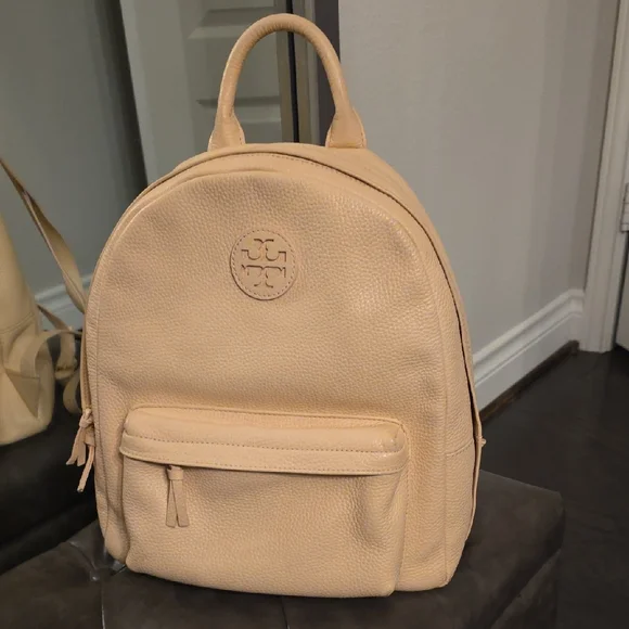 Tory Burch Beige Leather Backpack - Picture 2 of 16